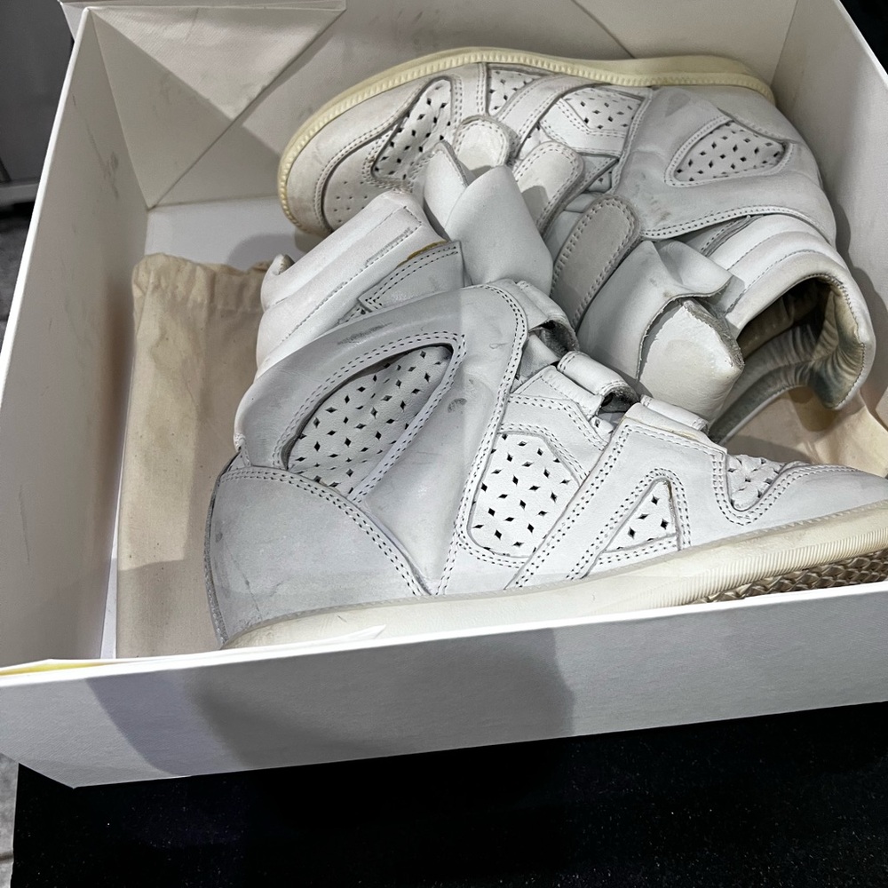 Isabel Marant White Ankle Boots - Picture 7 of 8